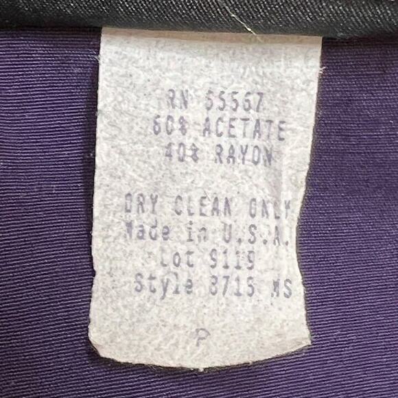 Nu Venture Vintage Layered Striped Shirt Vest Navy Formal Nautical 90s - Picture 6 of 11